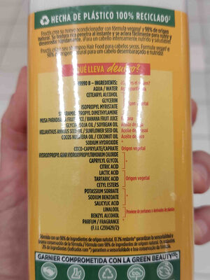 Hair Food Banana - Ingredients