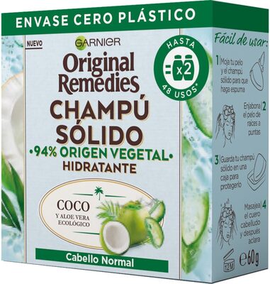 Original remedies, champú sólido coco - Produkt - es