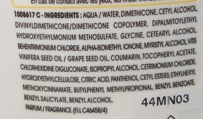 Après-shampooing crème anti-dessèchement Nutri-Extrême - Ingredients - fr