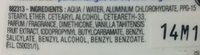 Anti-transpirant vanille 48H (maxi format) - Ingredients - fr