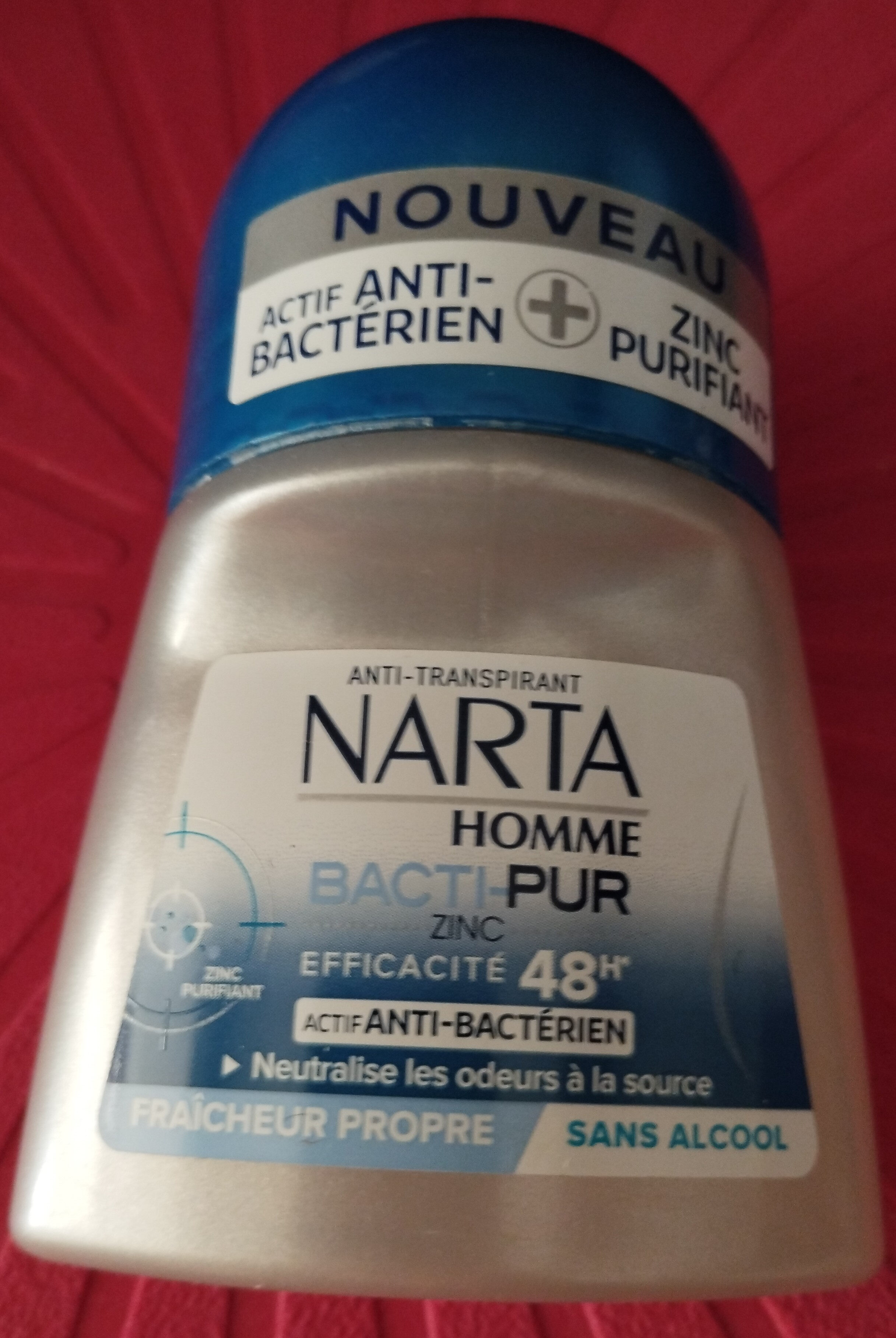 Narta homme Bacti pur 48h - Produkt - fr