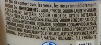 Douche crème Nourrissante Ressource au lait de Coco - Ingredients - fr