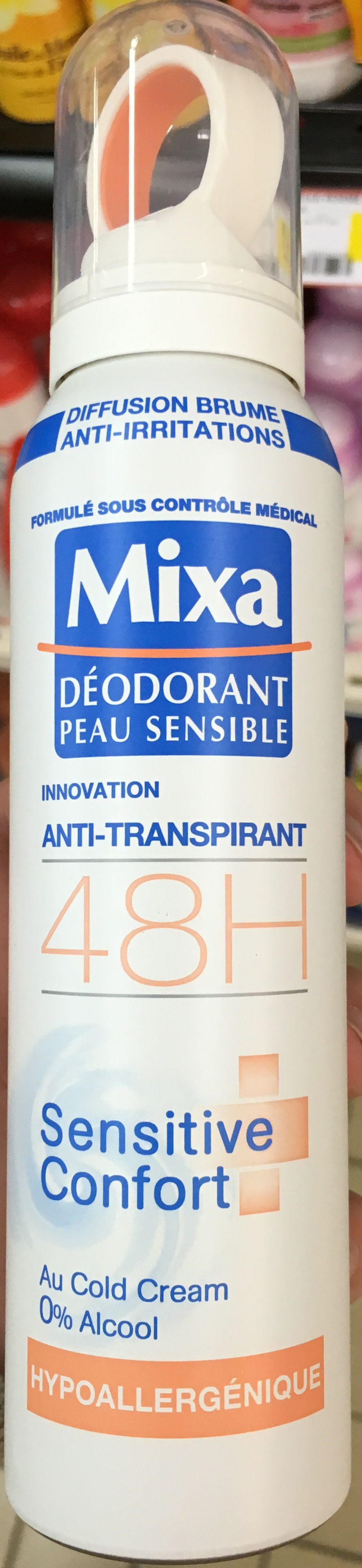 Déodorant peau sensible innovation anti-transpirant 48H Sensitive Confort Hypoallergénique - Product - fr