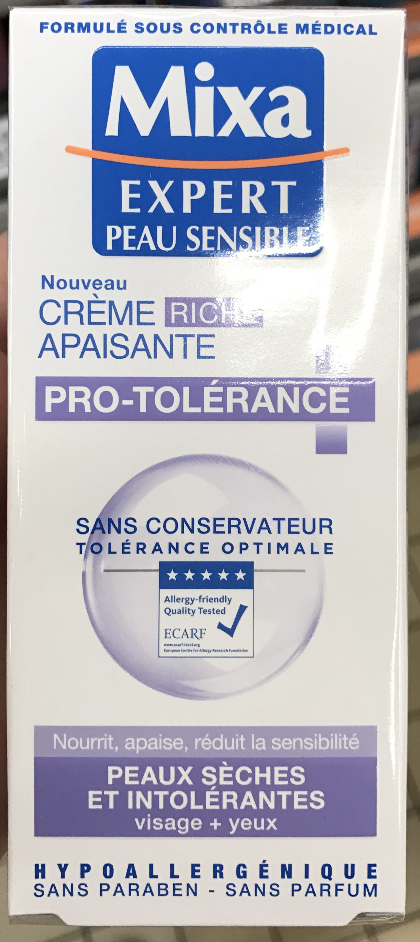 Crème riche apaisante pro-tolérance - Product - fr
