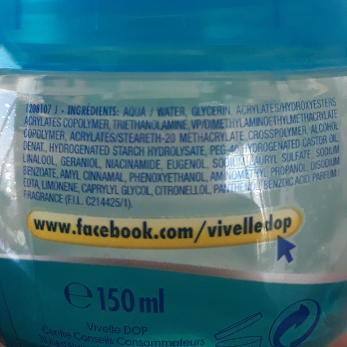 Vivelle dop - Ingredients - fr