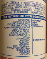 Deodorant narta cologne - Ingrédients - fr
