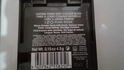 Fard à joue couleur naturelle 120 rose pink - 2