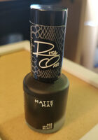 Rimmel London 906 Matte Black Nail-polish - Product - en