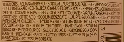 Shampooing Soin Nutri-Réparateur - Ingredients