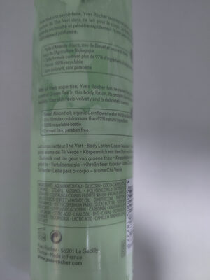 green tea body lotion - Ingredients - en
