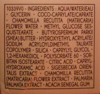 Sensitive camomille - Ingredients - fr