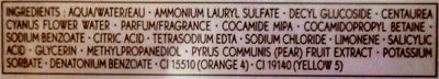 Bain Douche Poire & Cacao - Ingredients