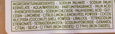 Savon exfoliant energisant - Ingredients