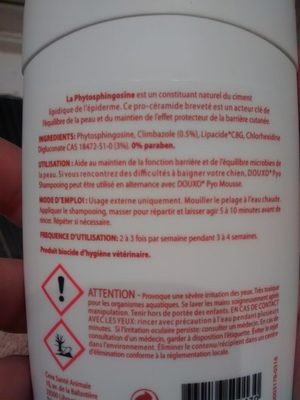 Pyo shampooing antiseptique - Ingredients