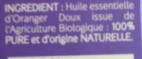 Huile Essentielle D'oranger Doux Bio - Ingredientes - fr