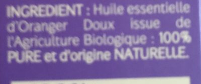 Huile Essentielle D'oranger Doux Bio - Ingrédients