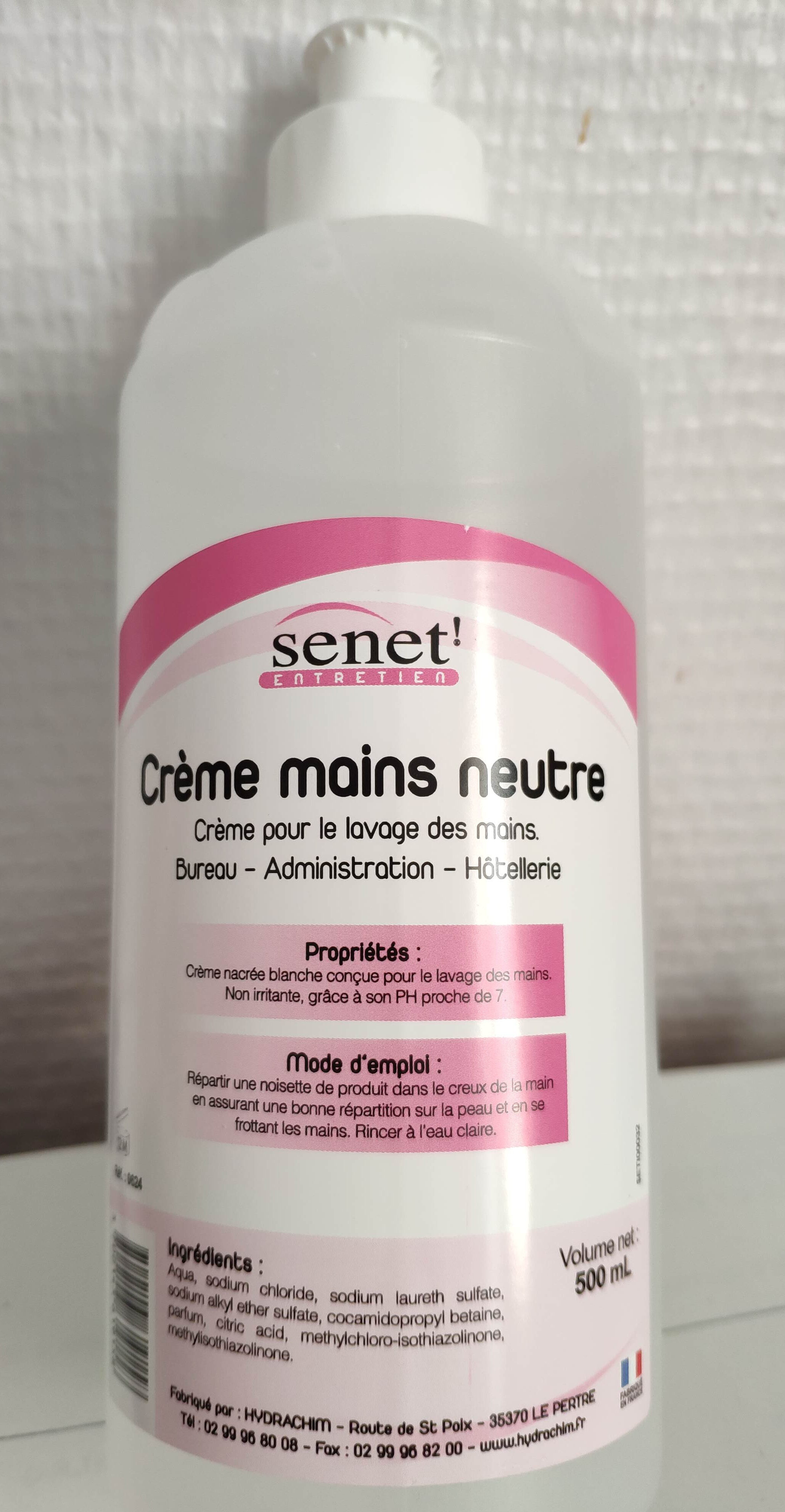 senet, crème mains neutre - Produit - fr