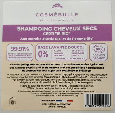 Shampoing cheveux secs - Produkt - fr