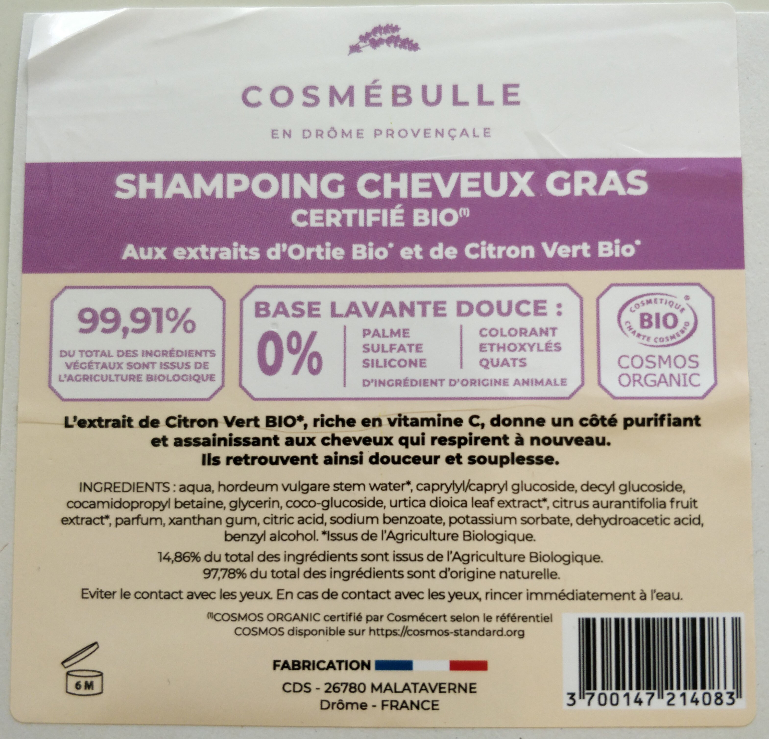 Shampoing cheveux gras - Produit - fr