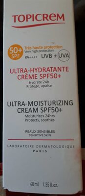 Ultra-hydratante crème SPF 50+ - Product - fr