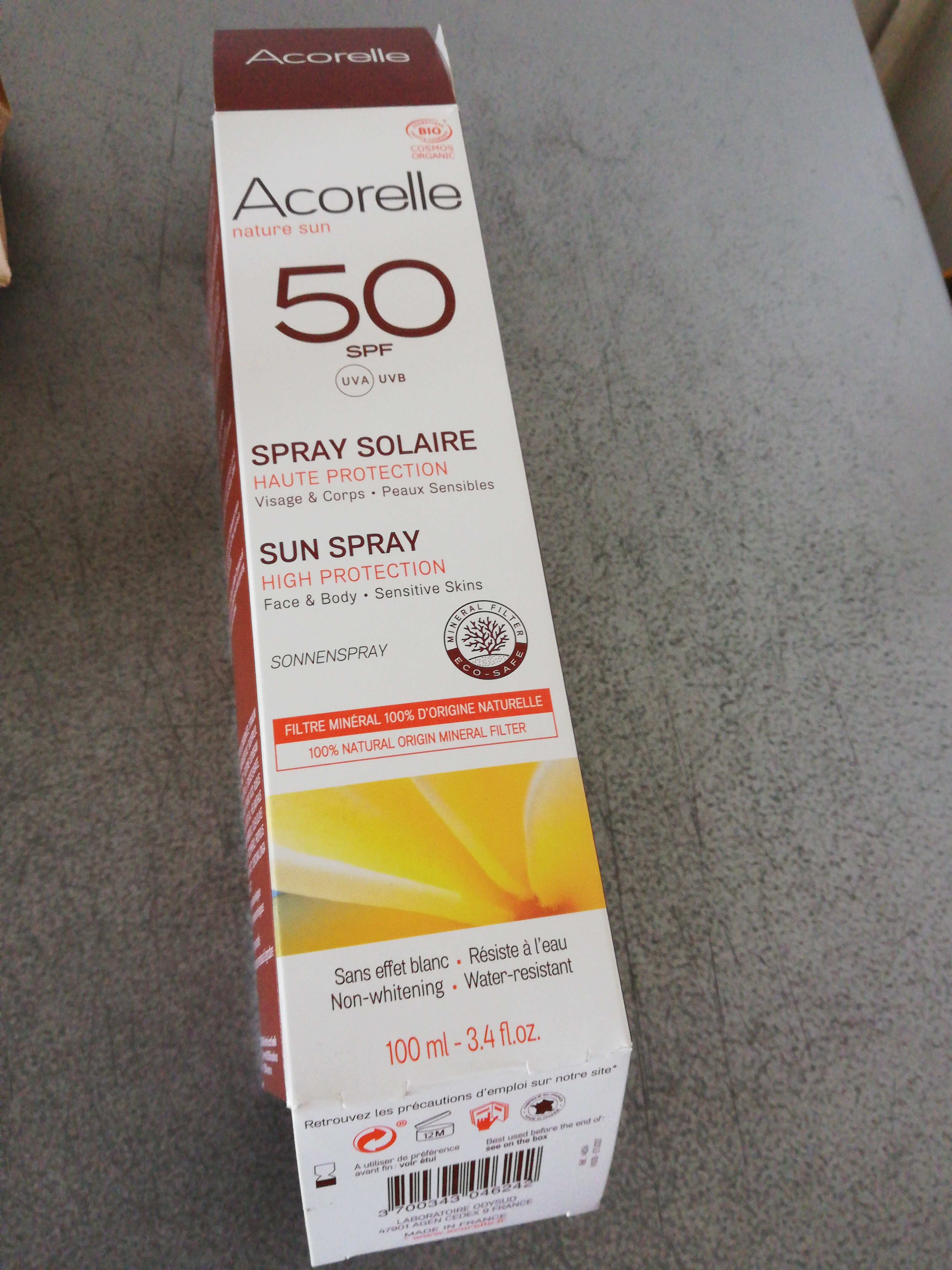 spray solaire visage et corps 50 SFP - Produit - fr
