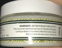 Beauté & Hygiène / Soins Du Corps / Baume Et Beurre De Karité - Ingredients - fr