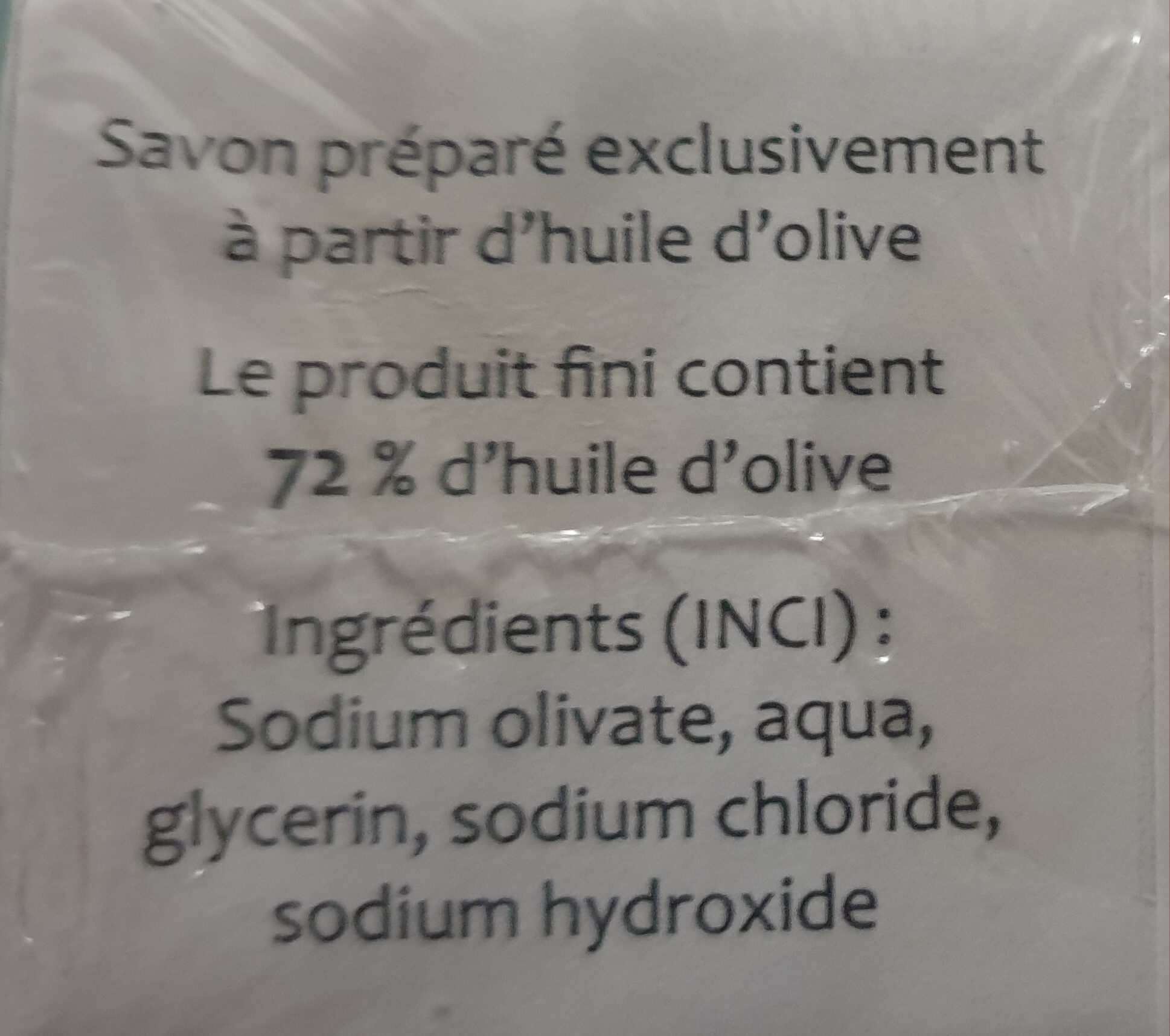 savon - Ingredients - fr