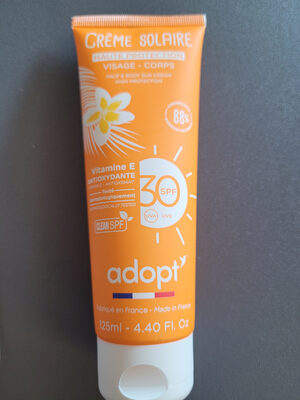 crème solaire - haute protection visage - corps - Product