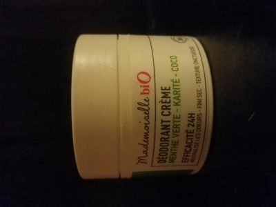 Déodorant crème menthe verte karité coco - Product