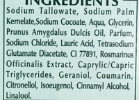 La recette Donge 1926 le savon de Tradition - Ingrédients - fr
