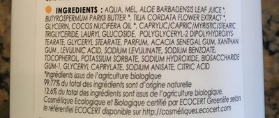 Lait Hydratant Bébé Miel De Manuka - 200 ML - Comptoirs & Compagnies - Ingredients - fr