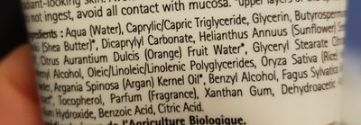 Crème Anti-âge Argan - Ingredients