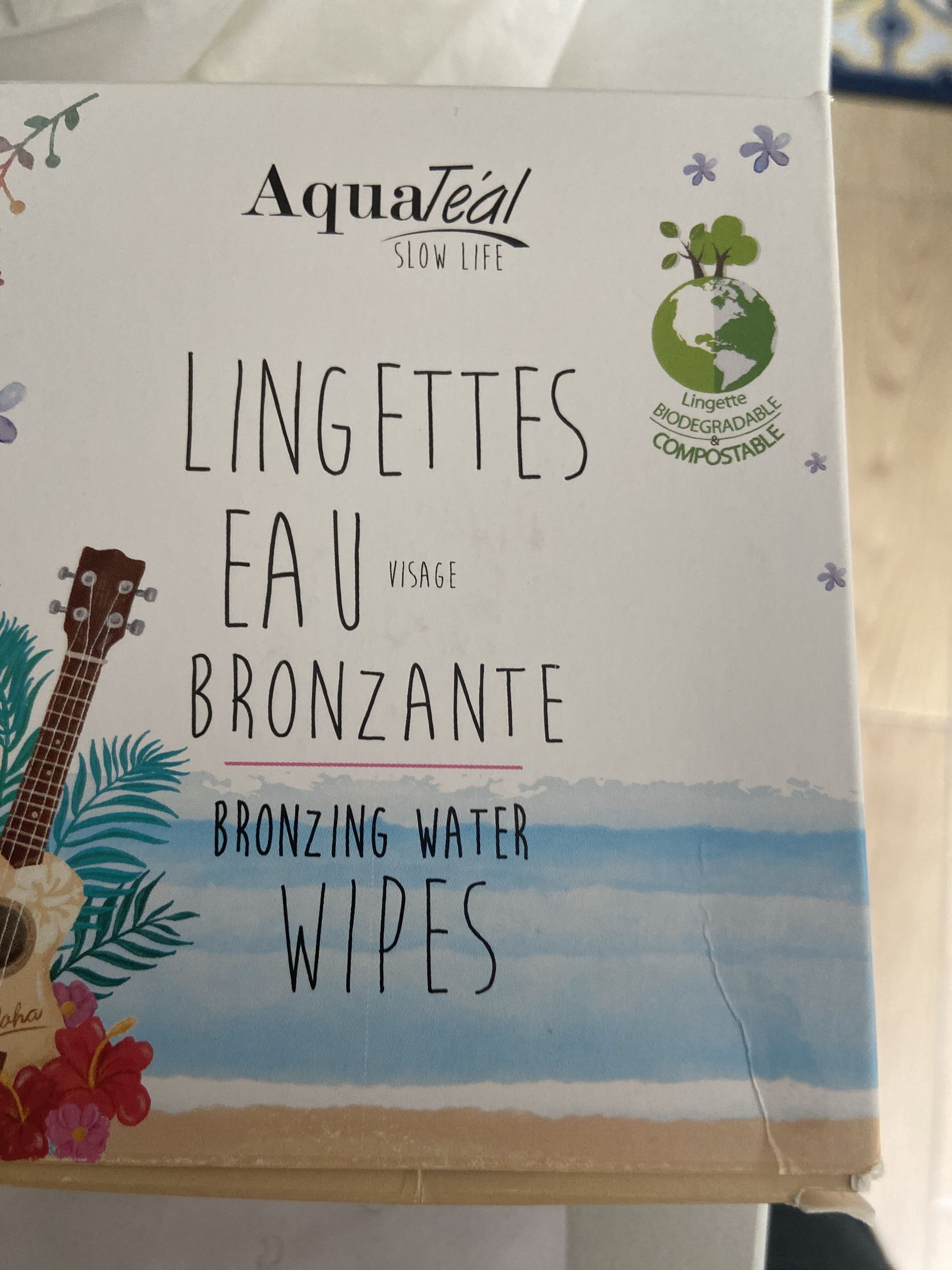 Lingettes eau bronzante - Produkt - fr