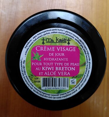 Crème visage de jour hydratante au kiwi breton et au gel d'aloé vera - 2