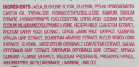 Masque-chaussettes hydratant - Ingredientes - fr