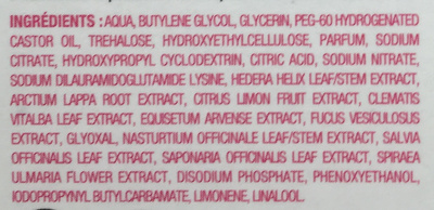 Masque-chaussettes hydratant - Ingredients