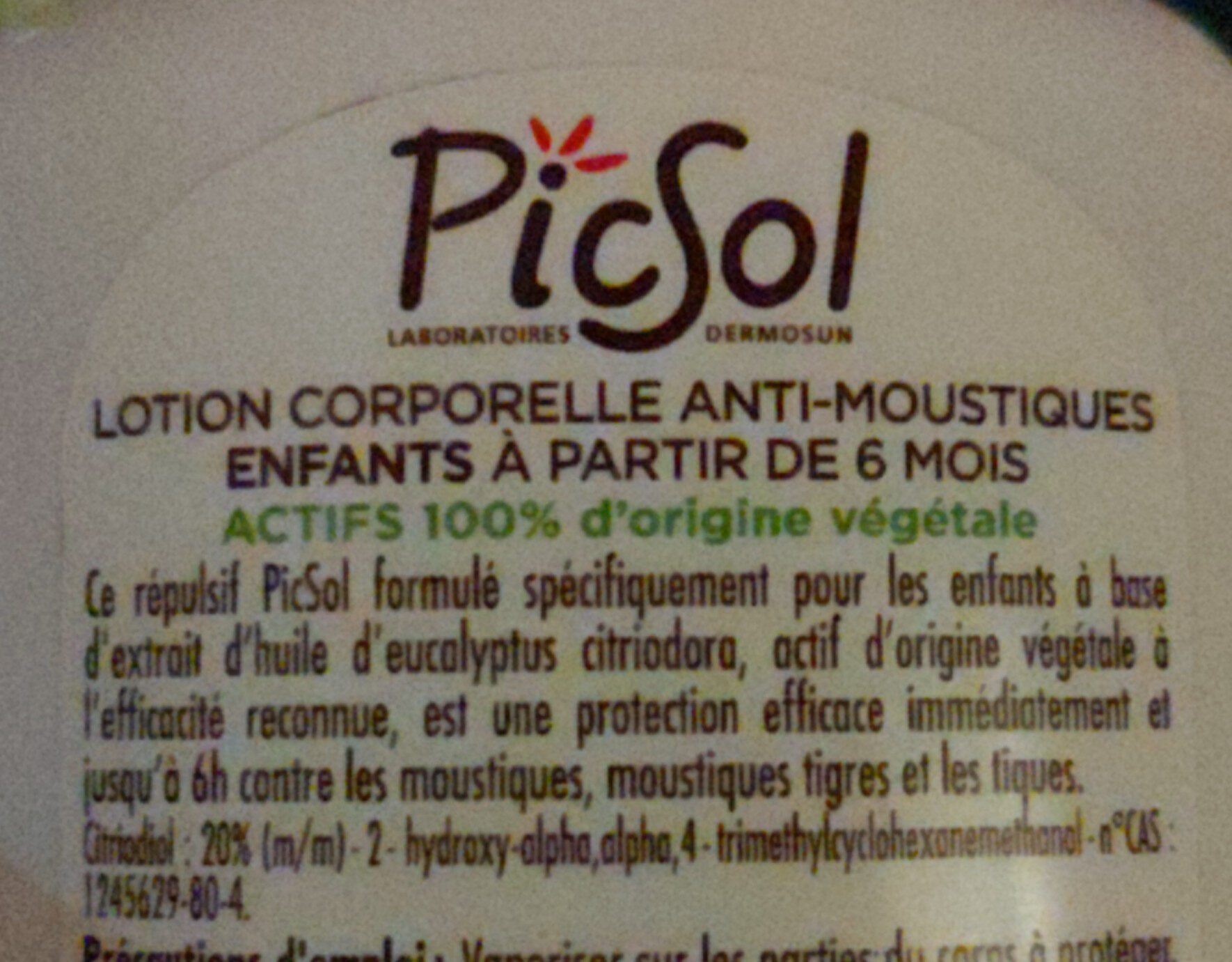 PICSOL - Složení - fr