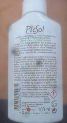 PICSOL - Recycling instructions and/or packaging information