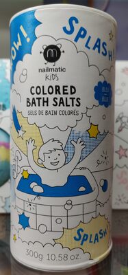 Sels de bain colorés bleu - 1