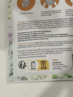 masque coup d’éclat - Инструкции по переработке и / или информация об упаковке - en