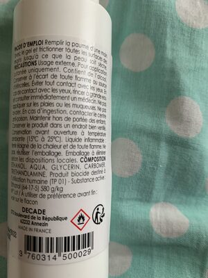 Gel hydro-alcoolique pour l’antiseptie dès maintenant nos - 2