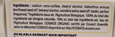 mon shampoing solide - Ingredients - fr