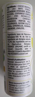 Déodorant solide en stick parfum citron - Ingredientes - fr
