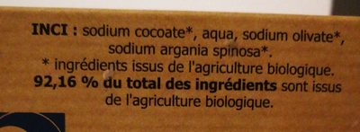 Savon Artisanal Huile D'argan - Ingredients