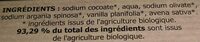 Savon artisanal du Val d'Argent à l'huile d'argan bio Vanille Avoine - Ingredients - fr