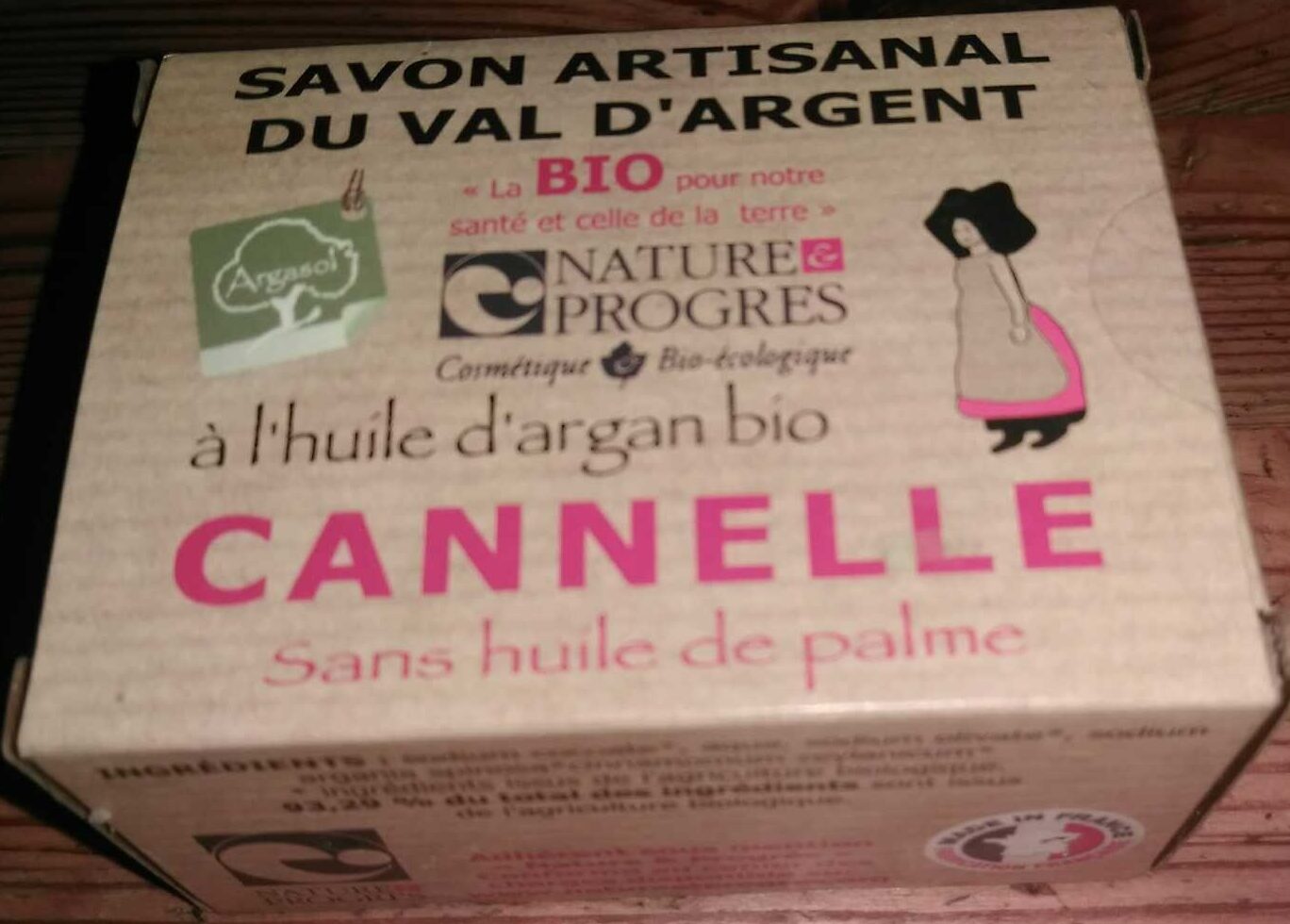 Savon artisanal du Val d'Argent à l'huile d'argan bio - Cannelle - Product - fr