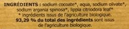 Savon Artisanal du Val d'Argent à l'huile d'argan bio - Verveine - Ingredientes - fr