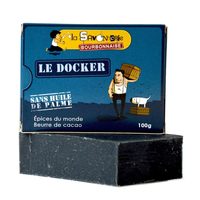 Savon "Le Docker" aux épices du monde, charbon et beurre de cacao 100% bio & vegan - Product - fr