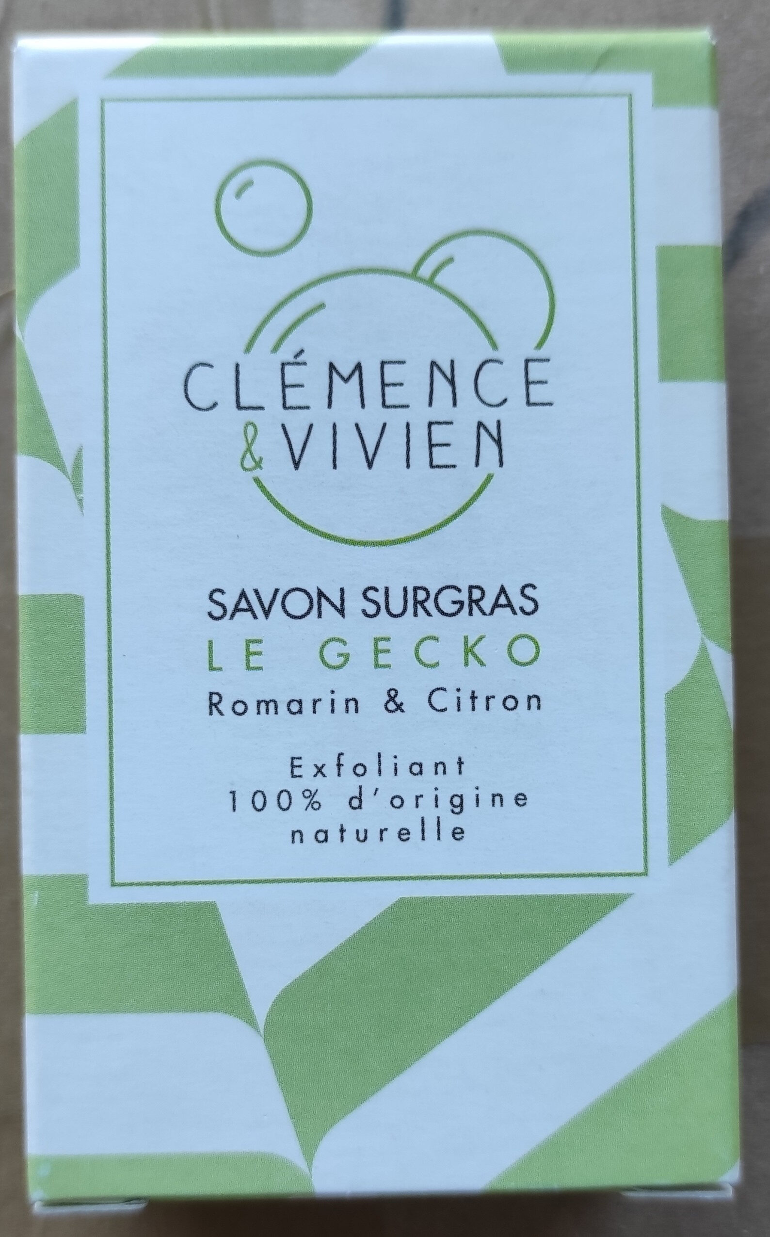 Savon surgras Le Gecko Romarin & Citron - Produit - fr