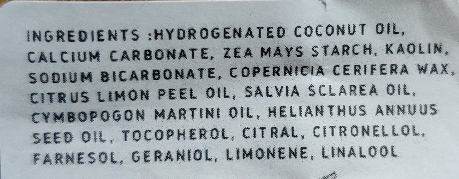 deo - Ingredients - fr